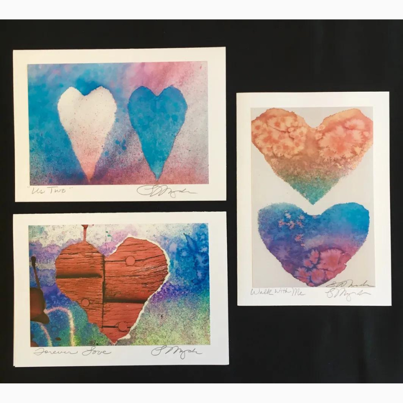 Boxed Art Greeting Cards, Hearts