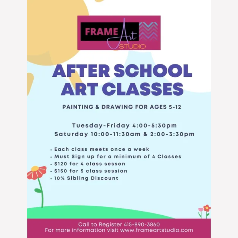 Wednesday Afternoon Art Class 4:00 - 5:30pm